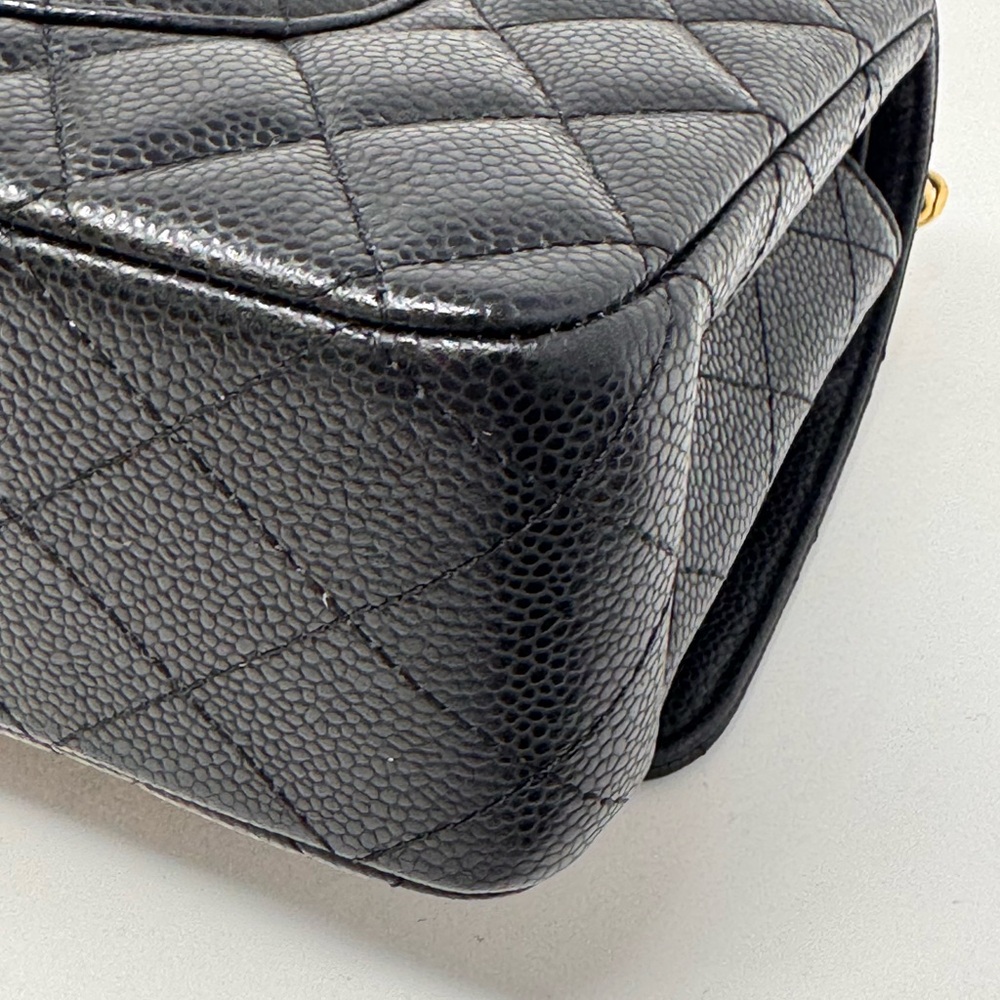 💎💯Authentic CHANEL Classic Black Medium Caviar Double Flap Bag💎 - Picture 8 of 13